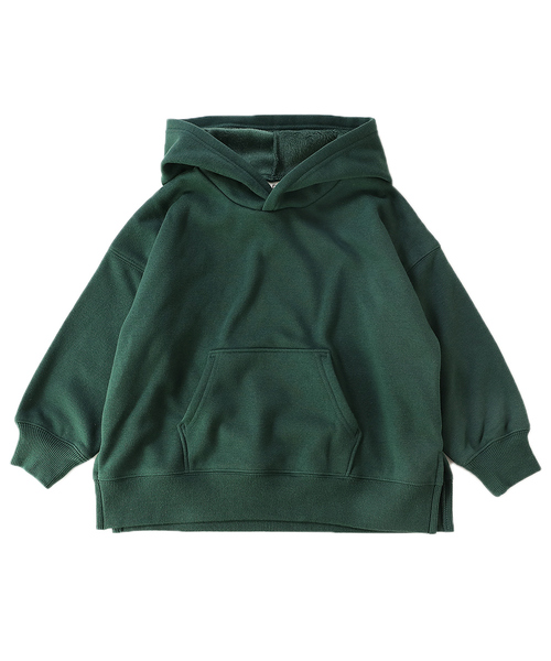 devirock(デビロック)の「裏シャギーワイドシルエットプルパーカー(パーカー・キッズ・ダークベージュ/パープル系その他/ブルー系その他/杢グレー/ラベンダー/モカ/ダークグリーン/ブラック・100cm/120cm/130cm/140cm/150cm/160cm/110cm)」の16枚目の写真