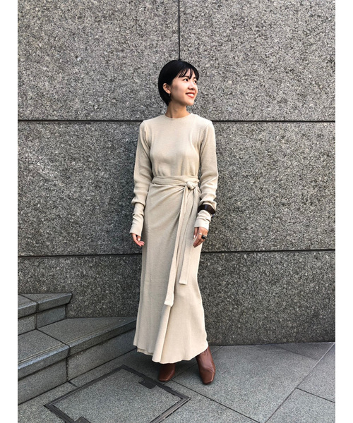 todayful ワンピース　38 TODAYFUL☆Slit Layered OP☆スリットロングワンピース☆38