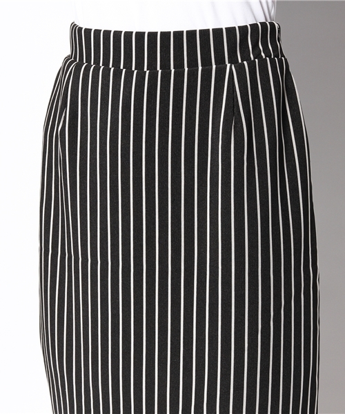 DISCOAT（ディスコート）の「【Discoat】ストライプペンシルスカート（スカート・レディース・ベージュ/ブラック・ﾌﾘ-）」の6枚目の写真