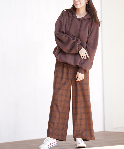 rps（アールピーエス）の「チェックワイドパンツ（その他パンツ・レディース・キャメル/ブラウン/グレー・M）」の22枚目の写真