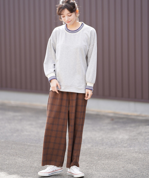 rps（アールピーエス）の「チェックワイドパンツ（その他パンツ・レディース・キャメル/ブラウン/グレー・M）」の18枚目の写真