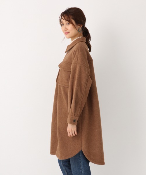 GLOBAL WORK（グローバルワーク）の「ウールライクロングCPOコート/856260（その他アウター・レディース・ベージュ系その他3/グリーン系その他3/ブルー系その他4・FREE）」の8枚目の写真