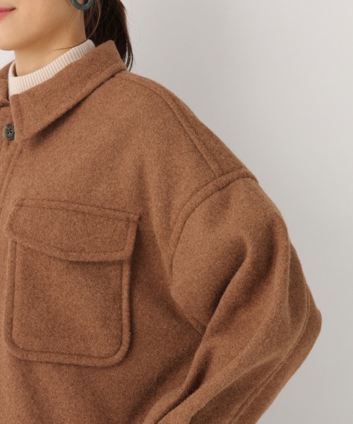 GLOBAL WORK（グローバルワーク）の「ウールライクロングCPOコート/856260（その他アウター・レディース・ベージュ系その他3/グリーン系その他3/ブルー系その他4・FREE）」の11枚目の写真