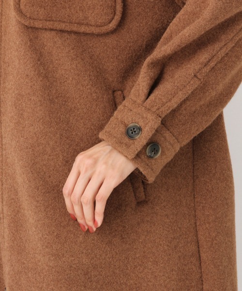 GLOBAL WORK（グローバルワーク）の「ウールライクロングCPOコート/856260（その他アウター・レディース・ベージュ系その他3/グリーン系その他3/ブルー系その他4・FREE）」の13枚目の写真