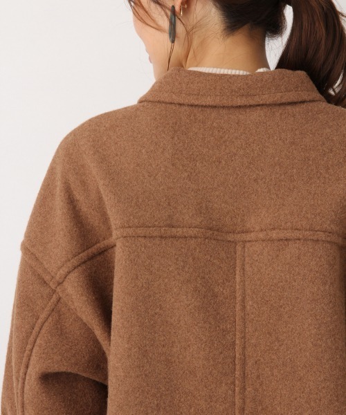 GLOBAL WORK（グローバルワーク）の「ウールライクロングCPOコート/856260（その他アウター・レディース・ベージュ系その他3/グリーン系その他3/ブルー系その他4・FREE）」の16枚目の写真