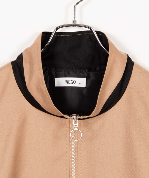 WEGO（ウィゴー）の「WEGO/TRカラーブロックスタンドブルゾン（ブルゾン・メンズ・ベージュ/ブラック/ワイン/ダークグリーン/ブラック系その他・LARGE/MEDIUM）」の14枚目の写真