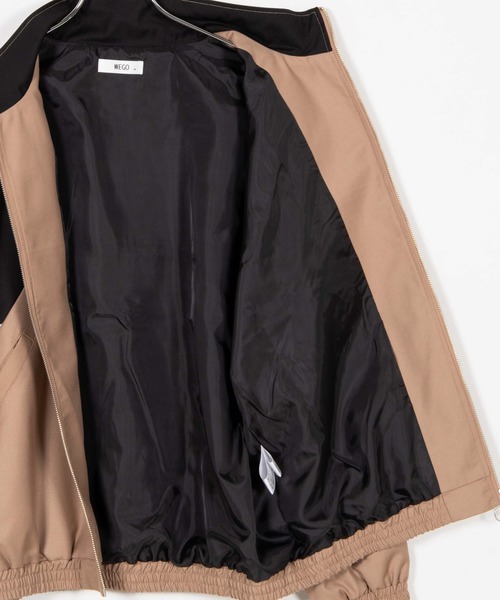 WEGO（ウィゴー）の「WEGO/TRカラーブロックスタンドブルゾン（ブルゾン・メンズ・ベージュ/ブラック/ワイン/ダークグリーン/ブラック系その他・LARGE/MEDIUM）」の7枚目の写真