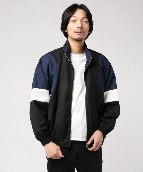 WEGO（ウィゴー）の「WEGO/TRカラーブロックスタンドブルゾン（ブルゾン・メンズ・ベージュ/ブラック/ワイン/ダークグリーン/ブラック系その他・LARGE/MEDIUM）」の6枚目の写真