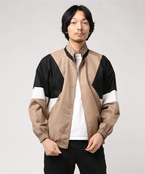 WEGO（ウィゴー）の「WEGO/TRカラーブロックスタンドブルゾン（ブルゾン・メンズ・ベージュ/ブラック/ワイン/ダークグリーン/ブラック系その他・LARGE/MEDIUM）」の13枚目の写真