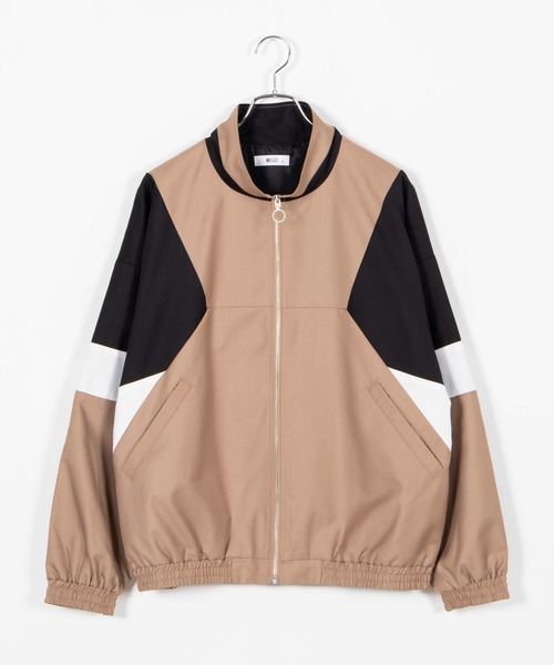 WEGO（ウィゴー）の「WEGO/TRカラーブロックスタンドブルゾン（ブルゾン・メンズ・ベージュ/ブラック/ワイン/ダークグリーン/ブラック系その他・LARGE/MEDIUM）」の18枚目の写真