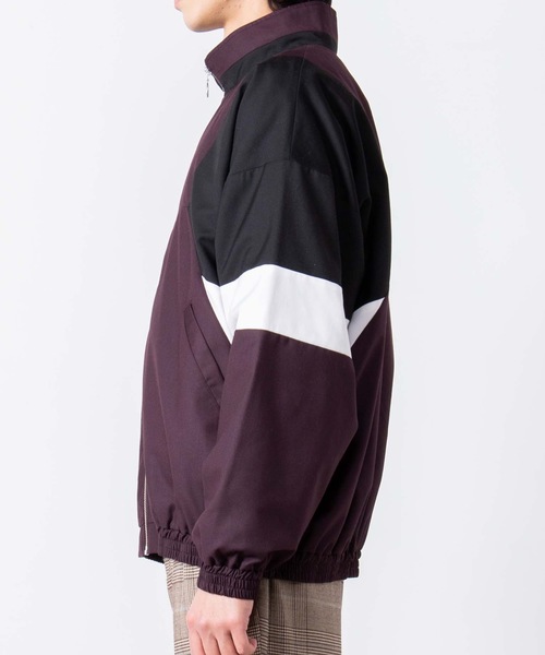 WEGO（ウィゴー）の「WEGO/TRカラーブロックスタンドブルゾン（ブルゾン・メンズ・ベージュ/ブラック/ワイン/ダークグリーン/ブラック系その他・LARGE/MEDIUM）」の21枚目の写真