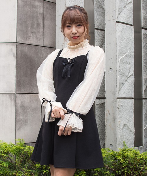 セール】ビジュブローチレーシーコンビOP（ワンピース）｜ROJITA