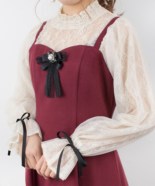 セール】ビジュブローチレーシーコンビOP（ワンピース）｜ROJITA