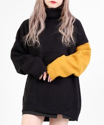 DING | DING/バイカラータートルニット(ニット/セーター)