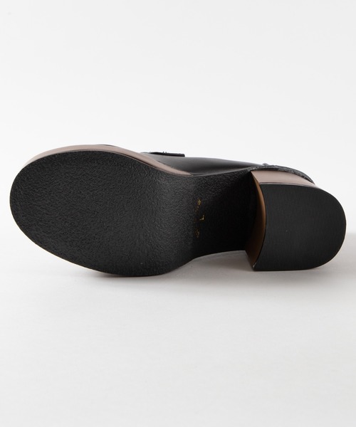 WEGO(ウィゴー)の「WEGO/ウッドソールヒールローファー(ローファー・レディース・ブラック/ブラック系その他・MEDIUM/LARGE)」の12枚目の写真