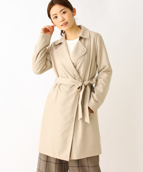 セール 防花粉 ベルト付ダブルボタンコート トレンチコート Dreskip ドレスキップ のファッション通販 Zozotown