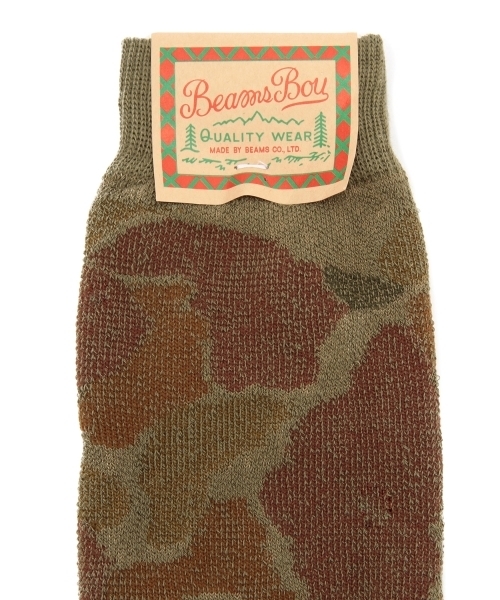 BEAMS BOY（ビームスボーイ）の「BEAMS BOY / カモフラージュ ソックス（ソックス/靴下・レディース・ピンク/オレンジ・ONE SIZE）」の9枚目の写真