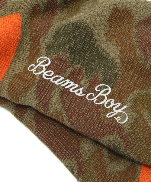 BEAMS BOY（ビームスボーイ）の「BEAMS BOY / カモフラージュ ソックス（ソックス/靴下・レディース・ピンク/オレンジ・ONE SIZE）」の5枚目の写真