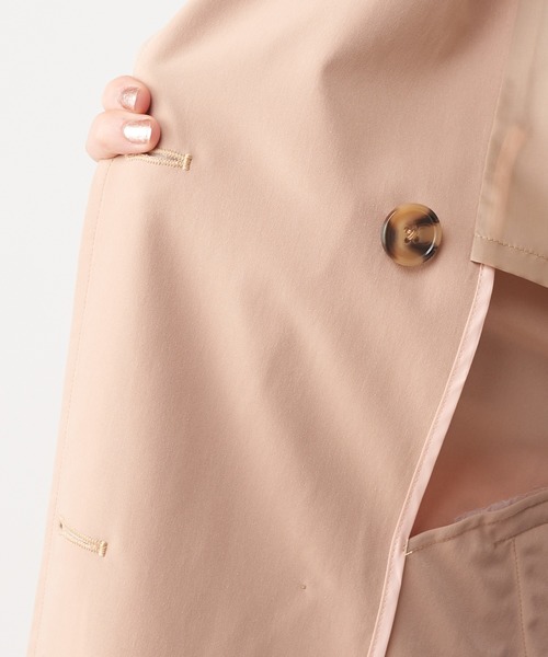 natural couture(ナチュラルクチュール)の「フレアヨーク女優トレンチコート(トレンチコート・レディース・ベージュ/ミント/ラベンダー/ライトベージュ・FREE)」の12枚目の写真