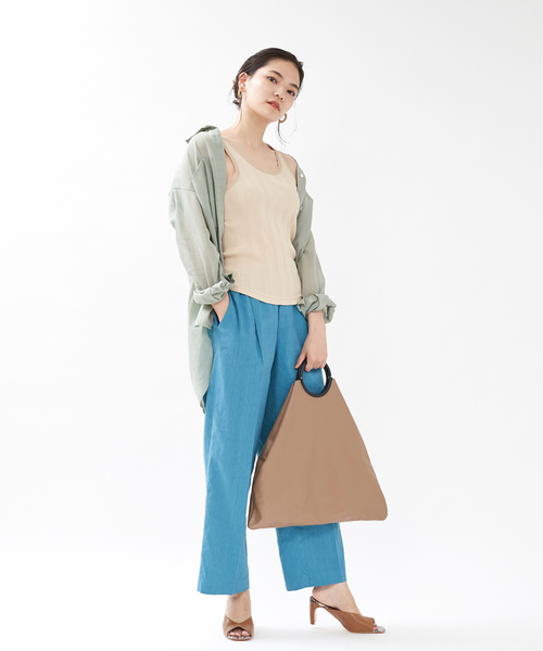 qualite（カリテ）の「【ITALY】【セットアップ】リネンレーヨンワイドパンツ（その他パンツ・レディース・ブラック/ブルー/ベージュ/ラベンダー・34/40/38/36）」の10枚目の写真