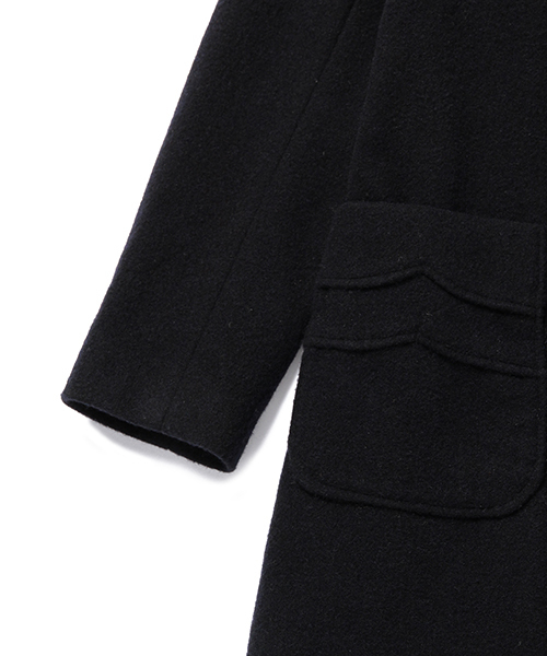 BEAMS BOY(ビームスボーイ)の「BEAMS BOY / シャギーアシメ 3Bショールコート(その他アウター・レディース・ネイビー/オリーブ・ONE SIZE)」の4枚目の写真