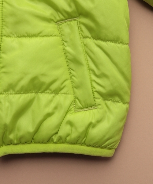 green label relaxing（グリーンレーベルリラクシング）の「【KIDS】ナカワタ ボアブルゾン リバーシブル（ブルゾン・キッズ・コバルトブルー/ピンク/ライム・115cm/125cm/135cm/95cm/105cm）」の9枚目の写真
