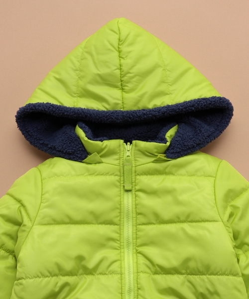 green label relaxing（グリーンレーベルリラクシング）の「【KIDS】ナカワタ ボアブルゾン リバーシブル（ブルゾン・キッズ・コバルトブルー/ピンク/ライム・115cm/125cm/135cm/95cm/105cm）」の14枚目の写真