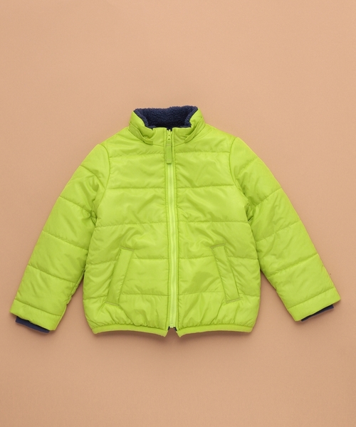 green label relaxing（グリーンレーベルリラクシング）の「【KIDS】ナカワタ ボアブルゾン リバーシブル（ブルゾン・キッズ・コバルトブルー/ピンク/ライム・115cm/125cm/135cm/95cm/105cm）」の8枚目の写真