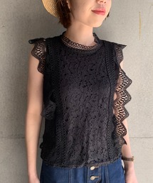 FUN.TRINITY | ノースリケミカルレース(シャツ/ブラウス)