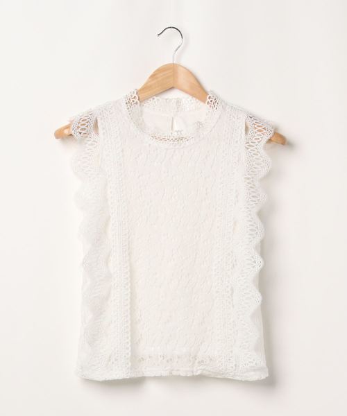 FUN.TRINITY(ファン トリニティー)の「ノースリケミカルレース(シャツ/ブラウス・レディース・ブラック/アイボリー/モカ・FREE)」の9枚目の写真