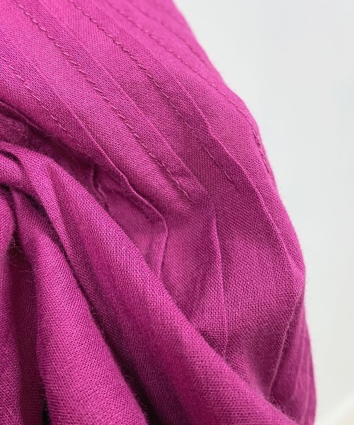 PICCIN(ピッチン)の「コットンボイルピンタックブラウス(シャツ/ブラウス・レディース・ブラック/ベージュ/オフホワイト/ピンク/ブルー/グリーン・M)」の8枚目の写真