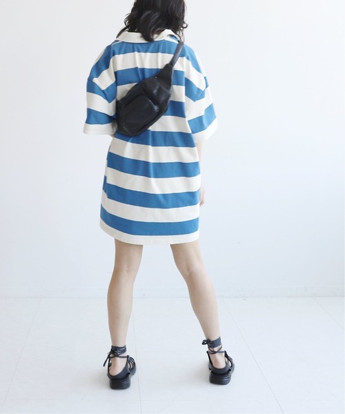 SLOBE citron.（スローブシトロン）の「SLOBE citron. Miss you UK BIG ラガープルオーバー◆（Tシャツ/カットソー・レディース・ブルー/オレンジ・FREE）」の19枚目の写真