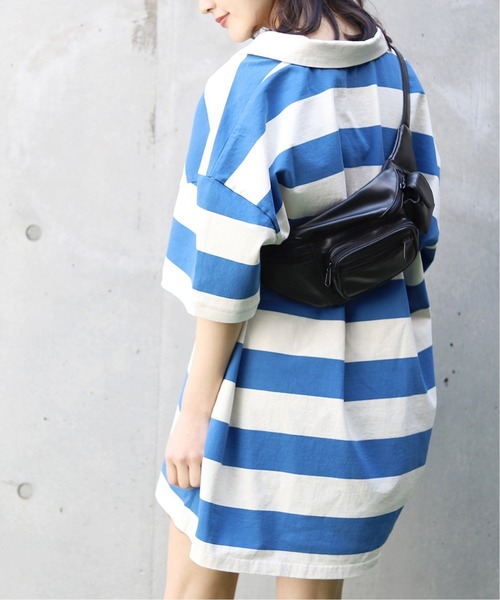 SLOBE citron.（スローブシトロン）の「SLOBE citron. Miss you UK BIG ラガープルオーバー◆（Tシャツ/カットソー・レディース・ブルー/オレンジ・FREE）」の20枚目の写真