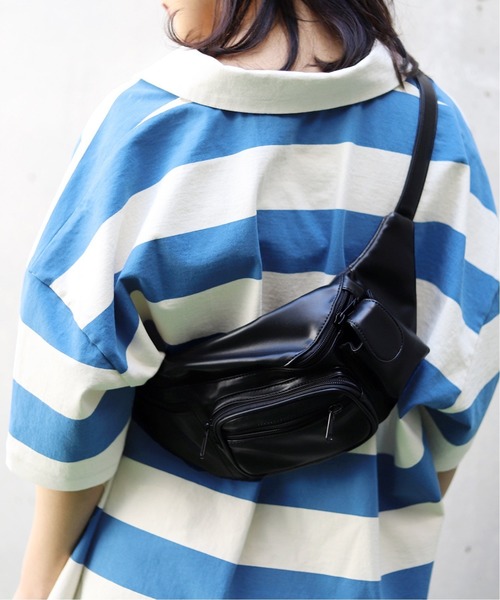 SLOBE citron.（スローブシトロン）の「SLOBE citron. Miss you UK BIG ラガープルオーバー◆（Tシャツ/カットソー・レディース・ブルー/オレンジ・FREE）」の21枚目の写真