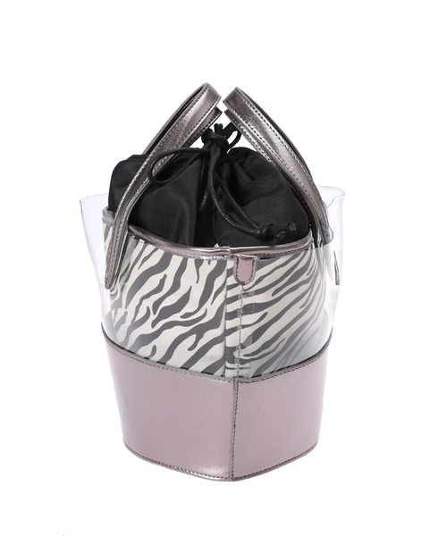 Edit Sheen（エディットシーン）の「デザインインナーバッグ付きPVCトート（トートバッグ・レディース・ベージュ/パイソン/ゼブラ・FREE）」の5枚目の写真