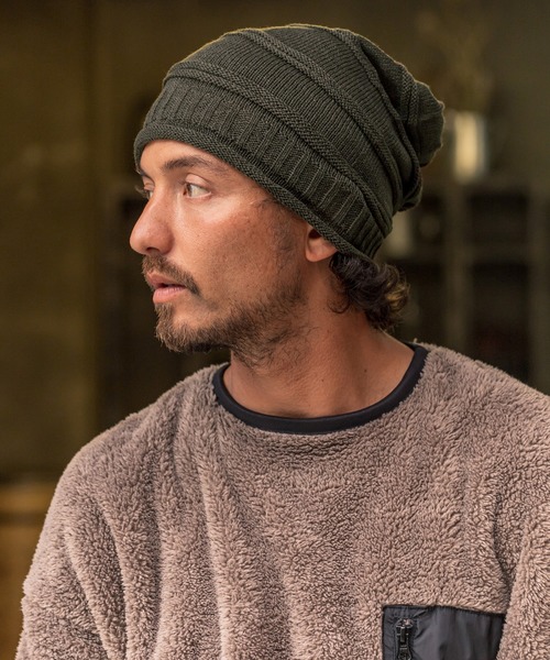 CAMBIO（カンビオ）の「mko9129-Line Big Gather Knit Cap ニット