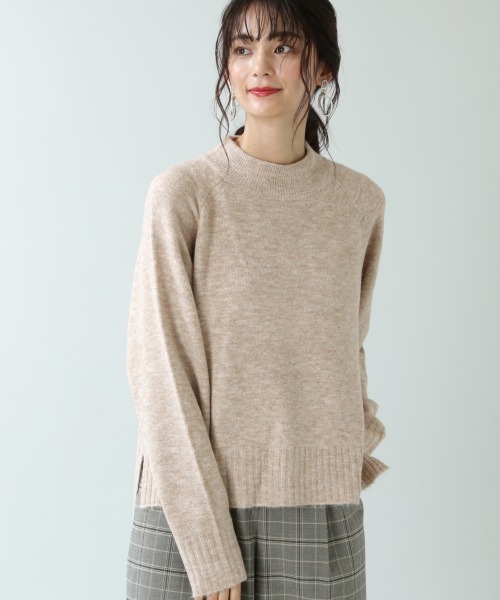 RAGEBLUE(レイジブルー)の「ハイネックミルキーモチモチニット/892562(ニット/セーター・レディース・ベージュ/ブラウン/ピンク・FREE)」の3枚目の写真