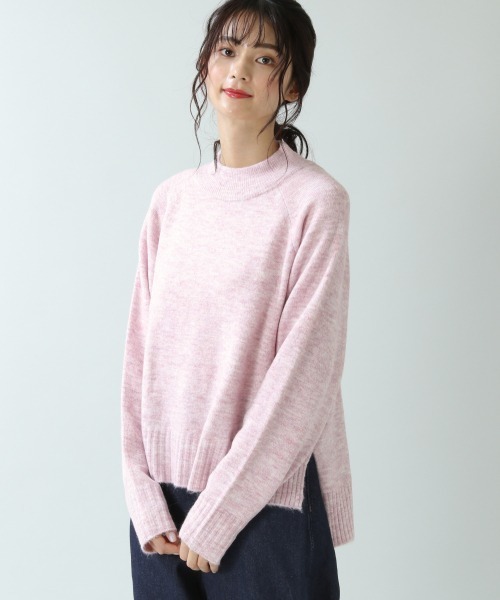 RAGEBLUE(レイジブルー)の「ハイネックミルキーモチモチニット/892562(ニット/セーター・レディース・ベージュ/ブラウン/ピンク・FREE)」の1枚目の写真