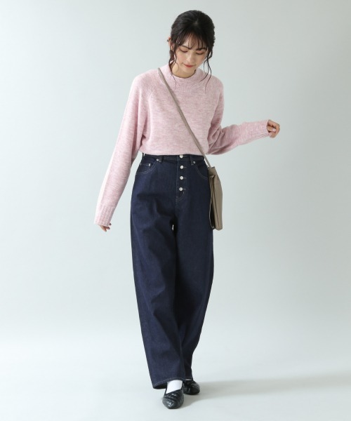 RAGEBLUE(レイジブルー)の「ハイネックミルキーモチモチニット/892562(ニット/セーター・レディース・ベージュ/ブラウン/ピンク・FREE)」の18枚目の写真