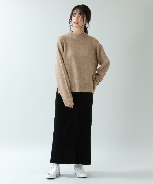 RAGEBLUE(レイジブルー)の「ハイネックミルキーモチモチニット/892562(ニット/セーター・レディース・ベージュ/ブラウン/ピンク・FREE)」の10枚目の写真