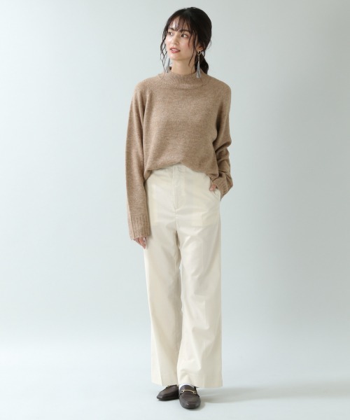 RAGEBLUE(レイジブルー)の「ハイネックミルキーモチモチニット/892562(ニット/セーター・レディース・ベージュ/ブラウン/ピンク・FREE)」の4枚目の写真
