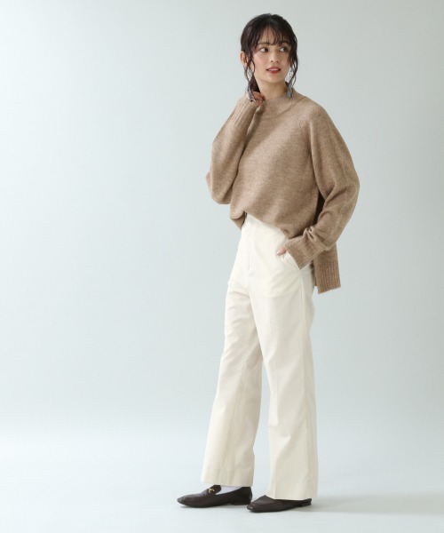 RAGEBLUE(レイジブルー)の「ハイネックミルキーモチモチニット/892562(ニット/セーター・レディース・ベージュ/ブラウン/ピンク・FREE)」の16枚目の写真