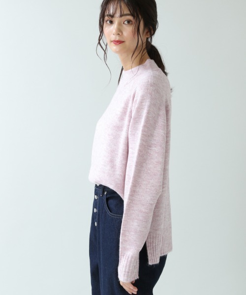 RAGEBLUE(レイジブルー)の「ハイネックミルキーモチモチニット/892562(ニット/セーター・レディース・ベージュ/ブラウン/ピンク・FREE)」の14枚目の写真