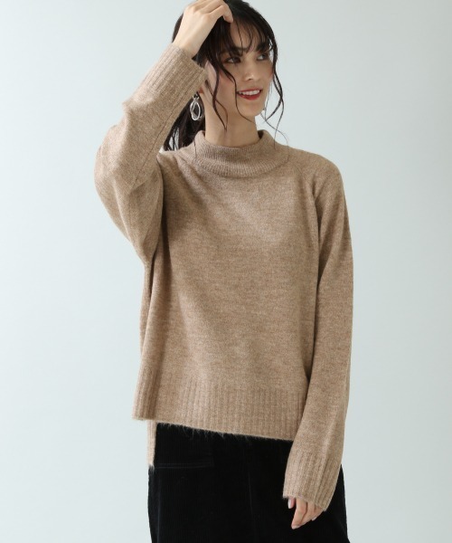 RAGEBLUE(レイジブルー)の「ハイネックミルキーモチモチニット/892562(ニット/セーター・レディース・ベージュ/ブラウン/ピンク・FREE)」の11枚目の写真