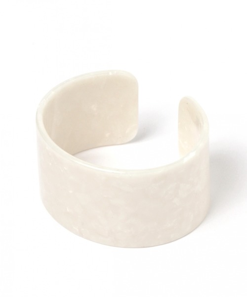 LAKOLE（ラコレ）の「マーブルバングル / LAKOLE（バングル/リストバンド・レディース・ホワイト/ブラウン/ライトブラウン/アイボリー・FREE）」の2枚目の写真