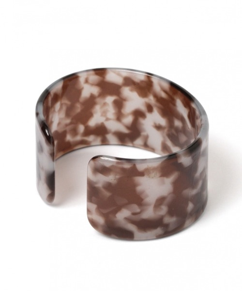 LAKOLE（ラコレ）の「マーブルバングル / LAKOLE（バングル/リストバンド・レディース・ホワイト/ブラウン/ライトブラウン/アイボリー・FREE）」の5枚目の写真