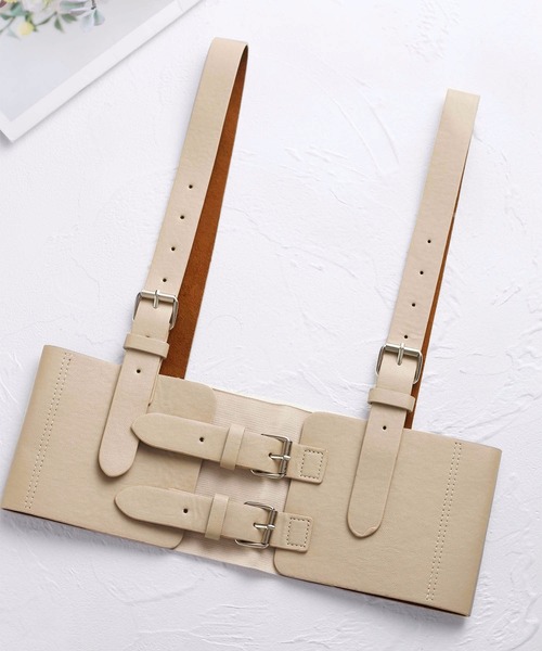 LA VORAGINE（ラ ヴォラジネ）の「サスペンダー太ベルト / ハーネス ワイドベルト（ベルト・レディース・ベージュ/ブラック/キャメル/イエロー系その他/ブラック系その他/ホワイト/ブラウン/シルバー・FREE）」の22枚目の写真