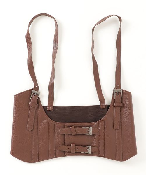 LA VORAGINE（ラ ヴォラジネ）の「サスペンダー太ベルト / ハーネス ワイドベルト（ベルト・レディース・ベージュ/ブラック/キャメル/イエロー系その他/ブラック系その他/ホワイト/ブラウン/シルバー・FREE）」の19枚目の写真