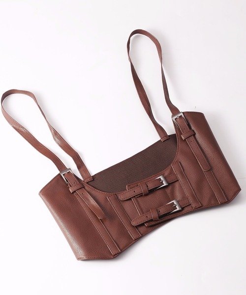 LA VORAGINE（ラ ヴォラジネ）の「サスペンダー太ベルト / ハーネス ワイドベルト（ベルト・レディース・ベージュ/ブラック/キャメル/イエロー系その他/ブラック系その他/ホワイト/ブラウン/シルバー・FREE）」の15枚目の写真