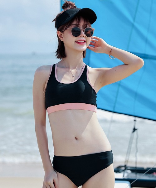 セール】レディース水着 バッククロスフィットネス水着 5点セット 体型